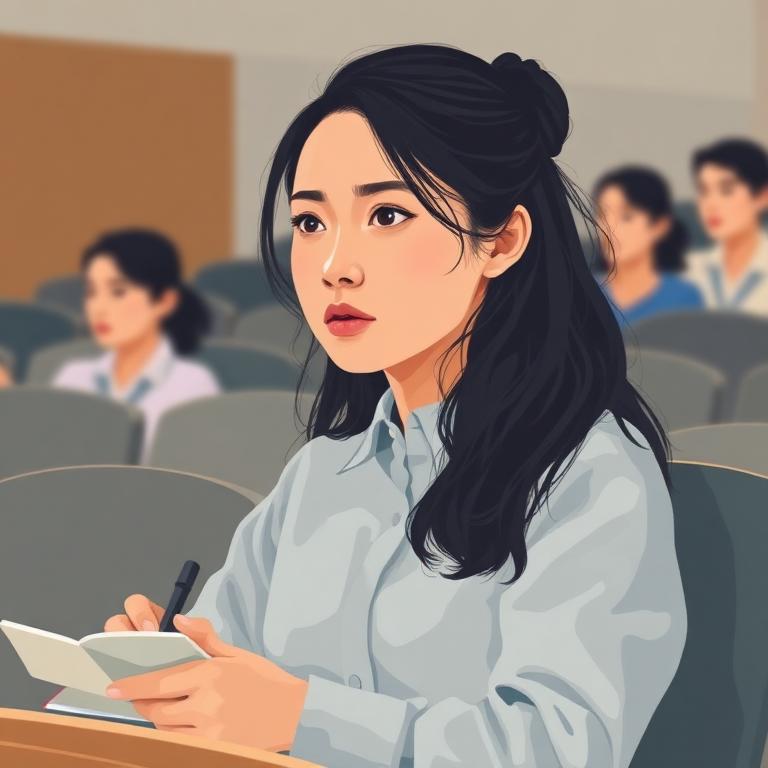 Illustrated portrait of Maya, 19